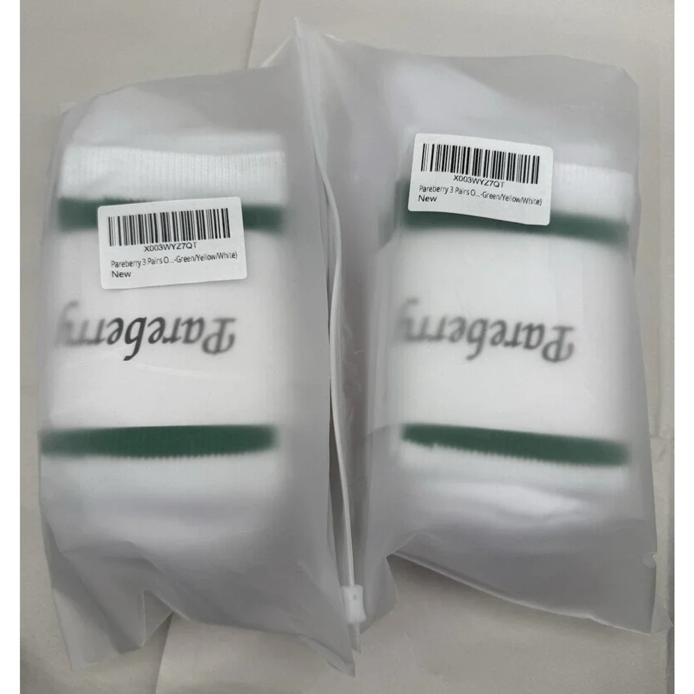 Classic Triple Stripes Soft Cotton on the Calf Retro White/Green Tube Socks READ